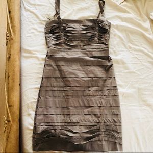 BCBG Max Azaria Nude Bandage Dress sz 8